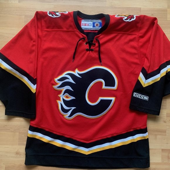 CCM Other - Vintage Calgary Flames CCM Blasty Logo NHL Hockey Jersey Blank Back